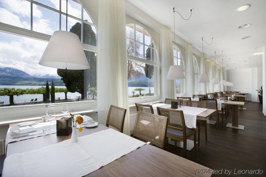 Parkhotel Gunten - Beach & Spa 餐厅 照片
